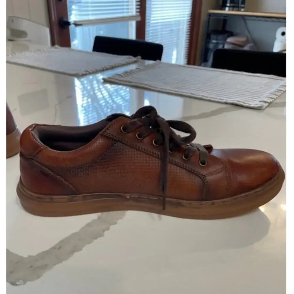 Arkbird Original Oxford Shoe Brown Leather Lace Up Mens Size 9 Low Top Sneaker‎